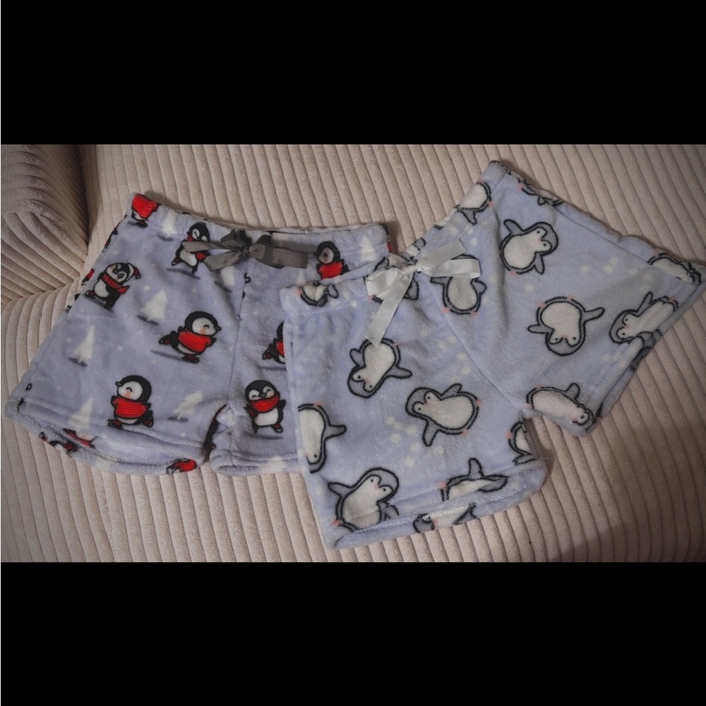 Ultra-Soft Penguin Pajama Shorts - Picture 1 of 2